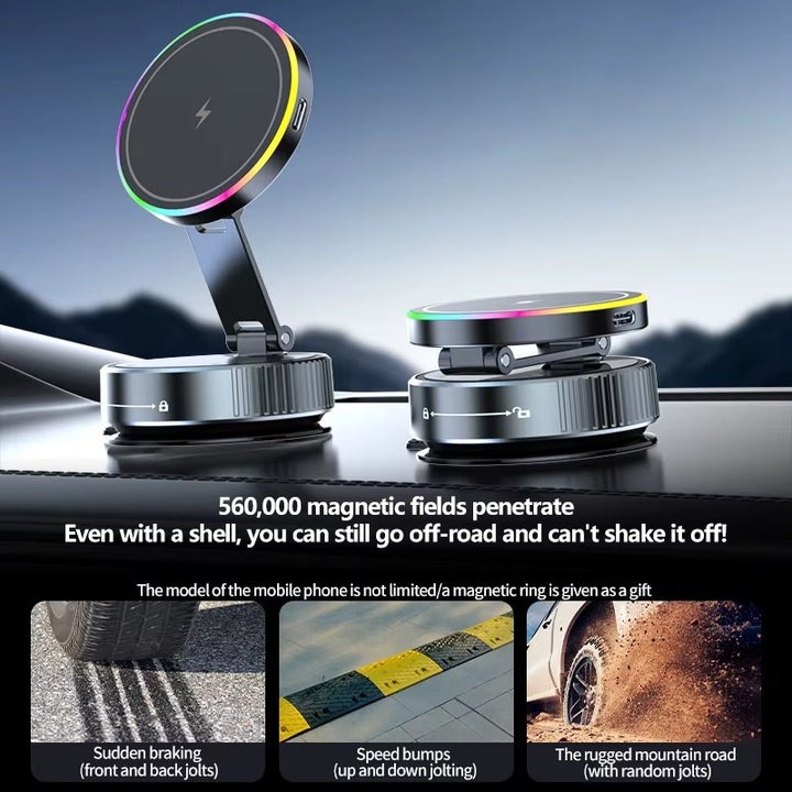 MagDrive K3 – Magnetisk mobilhållare med trådlös laddning
