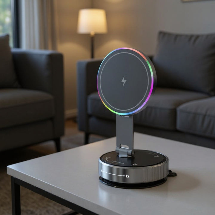 MagDrive K3 – Magnetisk mobilhållare med trådlös laddning